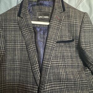 38R Gray Plaid Men's Blazer XPOSED LONDON